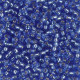 Miyuki rocailles Perlen 8/0 - Silverlined dark cornflower blue 8-2431